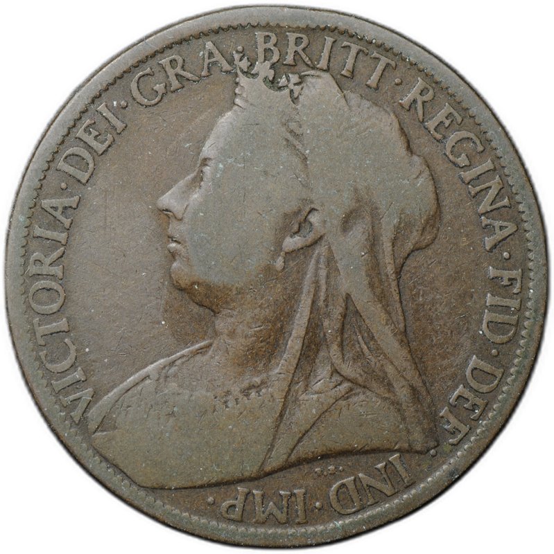 Монета 1 пенни 1901 Великобритания