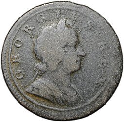 фото для Монета 1/2 пенни 1723 Великобритания Аверс