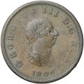Монета 1/2 пенни 1806 SOHO Великобритания