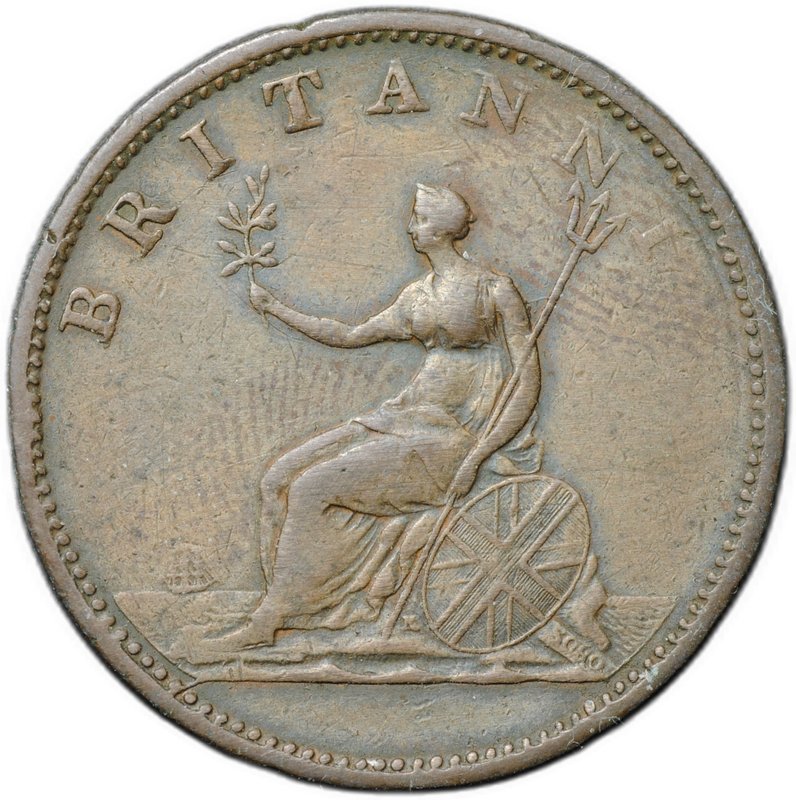 Монета 1/2 пенни 1806 SOHO Великобритания