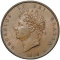 Монета 1/2 пенни 1826 Великобритания