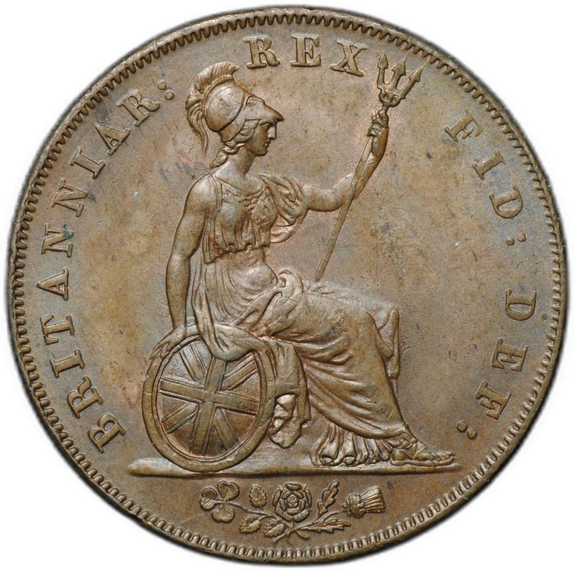 Монета 1/2 пенни 1826 Великобритания