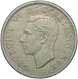 фото для Монета 1/2 кроны 1948 Великобритания Аверс