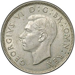 фото для Монета 2 шиллинга (флорин) 1946 Великобритания Аверс
