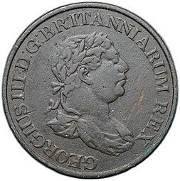фото для Монета 1/2 стивера 1815 Цейлон Аверс