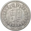 Монета 1/2 кроны 1889 Великобритания
