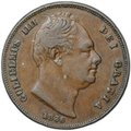 Монета 1 фартинг 1836 Великобритания