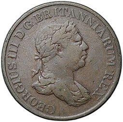 фото для Монета 1 стивер 1815 Британский Цейлон Аверс