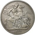 Монета 1 крона 1890 Великобритания