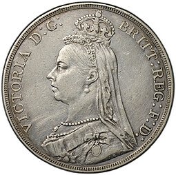 фото для Монета 1 крона 1890 Великобритания Аверс