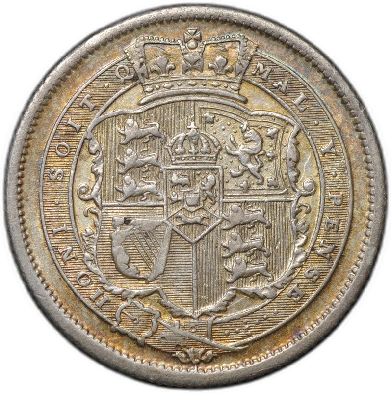 Монета 1 шиллинг 1816 Великобритания 