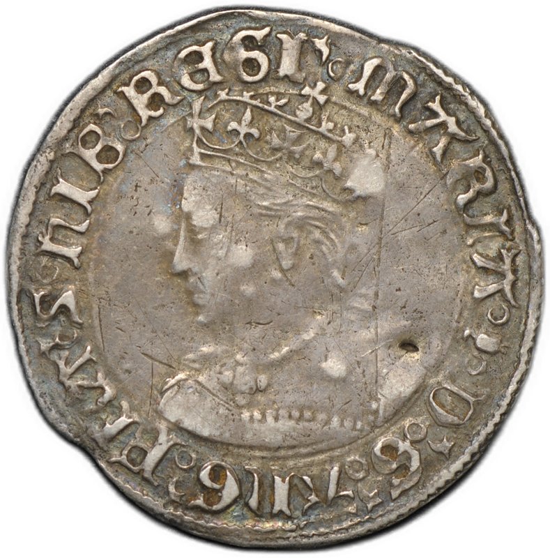 Монета 1 гроут (4 пенса) 1553-1554 Мария I Кровавая Англия