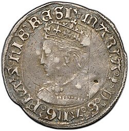 фото для Монета 1 гроут (4 пенса) 1553-1554 Мария I Кровавая Англия Аверс