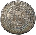 Монета 1/2 гроута 1354-1355 Эдуард III Йорк Англия