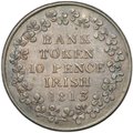 Монета 10 пенсов 1813 Токен банка Ирландия