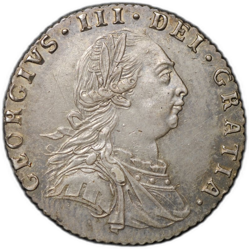 Монета 6 пенсов 1787 Великобритания