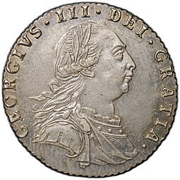 фото для Монета 6 пенсов 1787 Великобритания Аверс