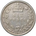Монета 6 пенсов 1888 Великобритания