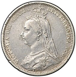 фото для Монета 6 пенсов 1888 Великобритания Аверс