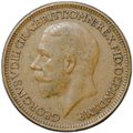 Монета 1 фартинг 1929 Великобритания