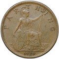 Монета 1 фартинг 1929 Великобритания