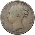Монета 1 фартинг 1839 Великобритания