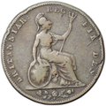 Монета 1 фартинг 1839 Великобритания