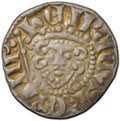 Монета 1 пенни 1251-1272 Генрих III со скипетром, длинный крест Лондон Англия