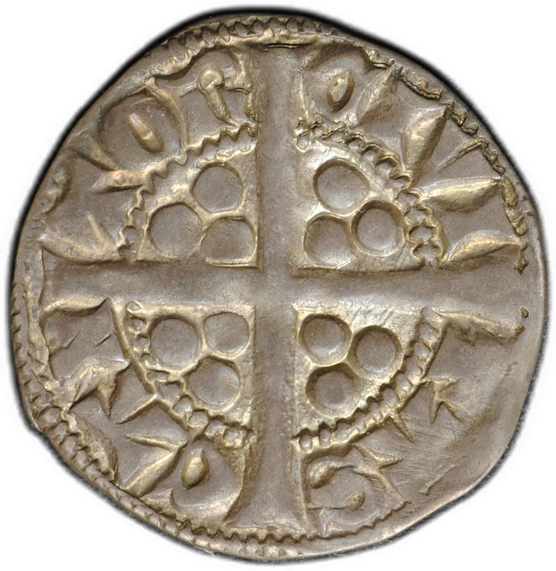 Монета 1 пенни 1272-1327 Эдвард I-II Кентербери Англия
