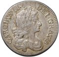Монета 3 пенса 1682 Карл II Англия