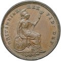 Монета 1/3 фартинга 1827 Мальта