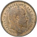 Монета 1/3 фартинга 1902 Мальта
