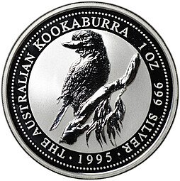фото для Монета 1 доллар 1995 Австралийская Кукабара (Кукабарра) Австралия Аверс