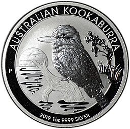 фото для Монета 1 доллар 2019 Австралийская Кукабара (Кукабарра) Австралия Аверс