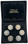 Набор 1 рубль 1977-1980 Олимпиада-80 АЦ 6 монет в оригинальной коробке