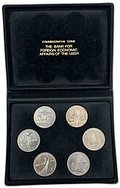 Набор 1 рубль 1977-1980 Олимпиада-80 АЦ 6 монет в оригинальной коробке
