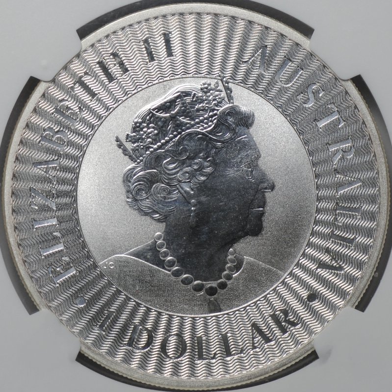 Монета 1 доллар 2019 Австралийский кенгуру Австралия слаб NGC MS 68