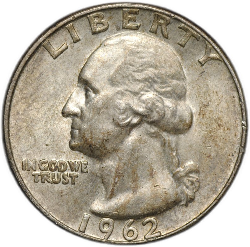Монета Квотер (1/4 доллара) 1962 D США