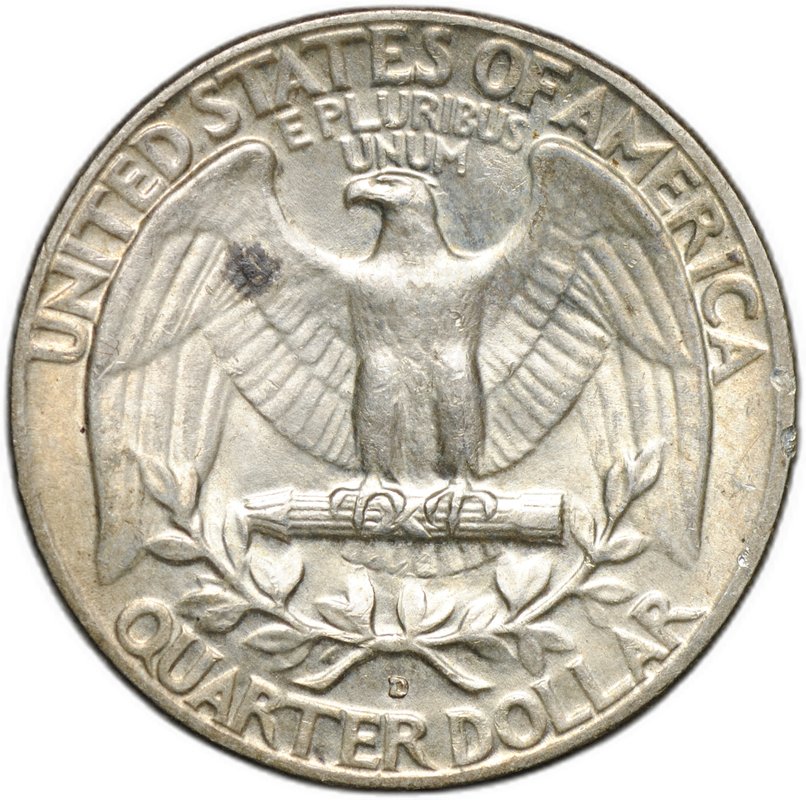 Монета Квотер (1/4 доллара) 1962 D США