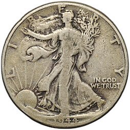 фото для Монета 50 центов (1/2 доллара) 1944 США Аверс