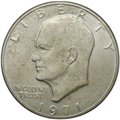 Монета 1 доллар 1971 S Эйзенхауэр серебро США