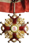 Знак ордена (крест) Святого Станислава 2-й степени золото 56 пробы Кейбель AK