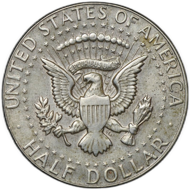 Монета 50 центов (1/2 доллара) 1969 D США