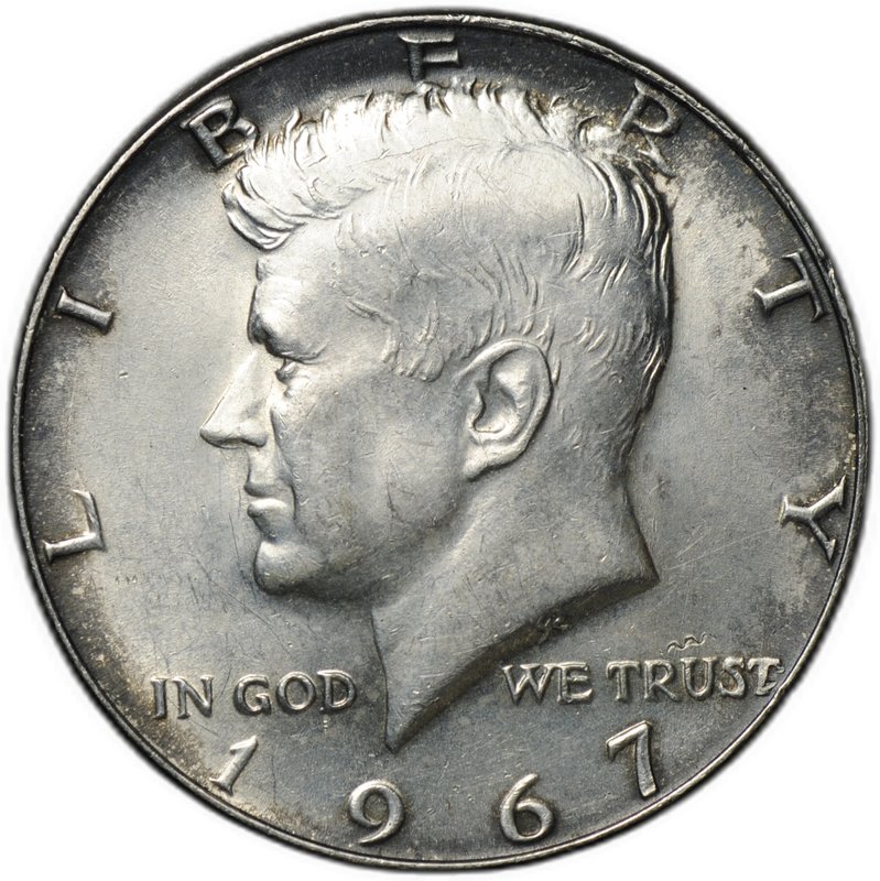 Монета 50 центов (1/2 доллара) 1967 США