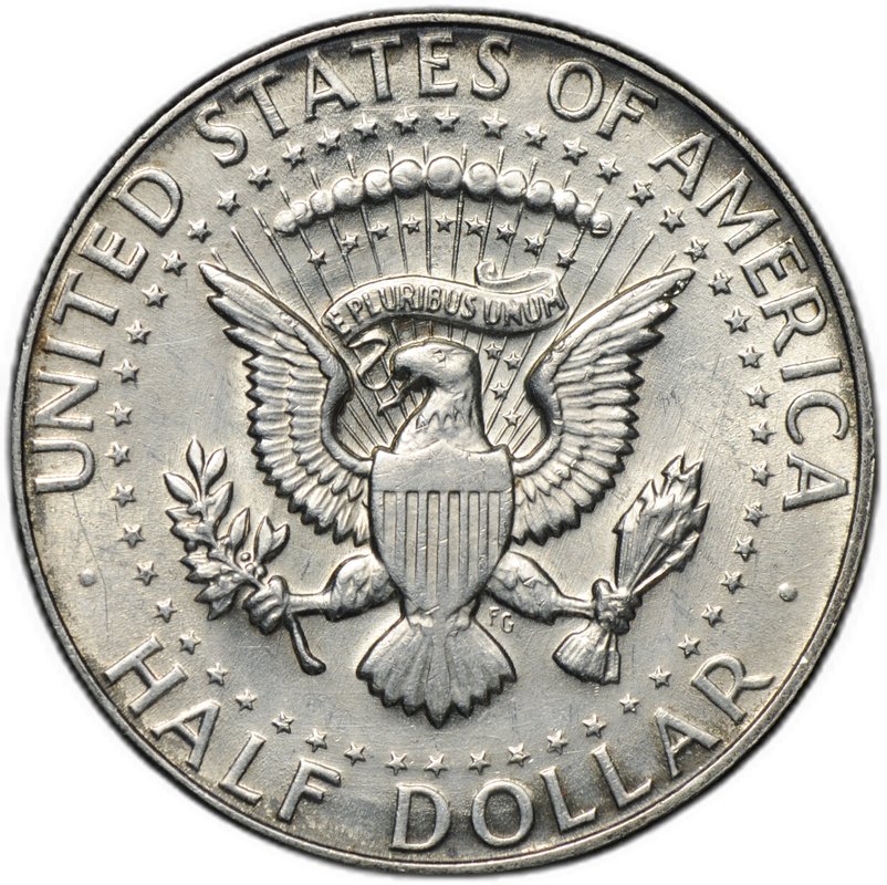 Монета 50 центов (1/2 доллара) 1967 США