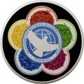 Монета 3 рубля 2017 ММД XIX Всемирный фестиваль молодёжи и студентов