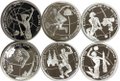 Комплект 1 рубль 1998 ММД Москва Всемирные юношеские игры 6 монет