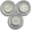 Комплект 1 рубль 2005 ММД Морская пехота 3 монеты