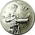 Монета 2 рубля 2005 СПМД Знаки зодиака Водолей