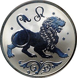 фото для Монета 2 рубля 2005 СПМД Знаки зодиака Лев Аверс